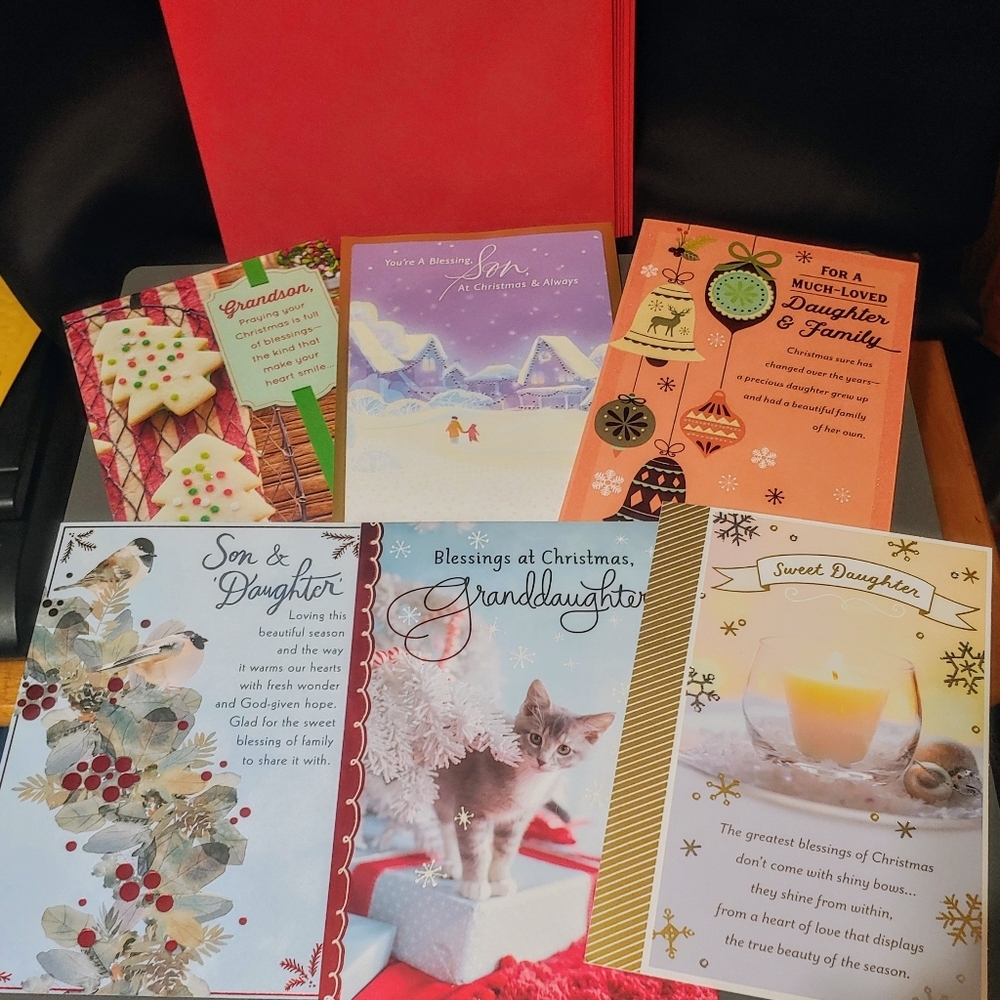 Lot Of 6 Dayspring Large Christian Christmas Cards